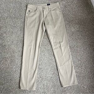 AG Adriano Goldschmied Khaki Straight Leg Pant The Graduate Fit, Size 31 x 32